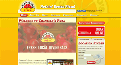 Desktop Screenshot of chanellospizza.com